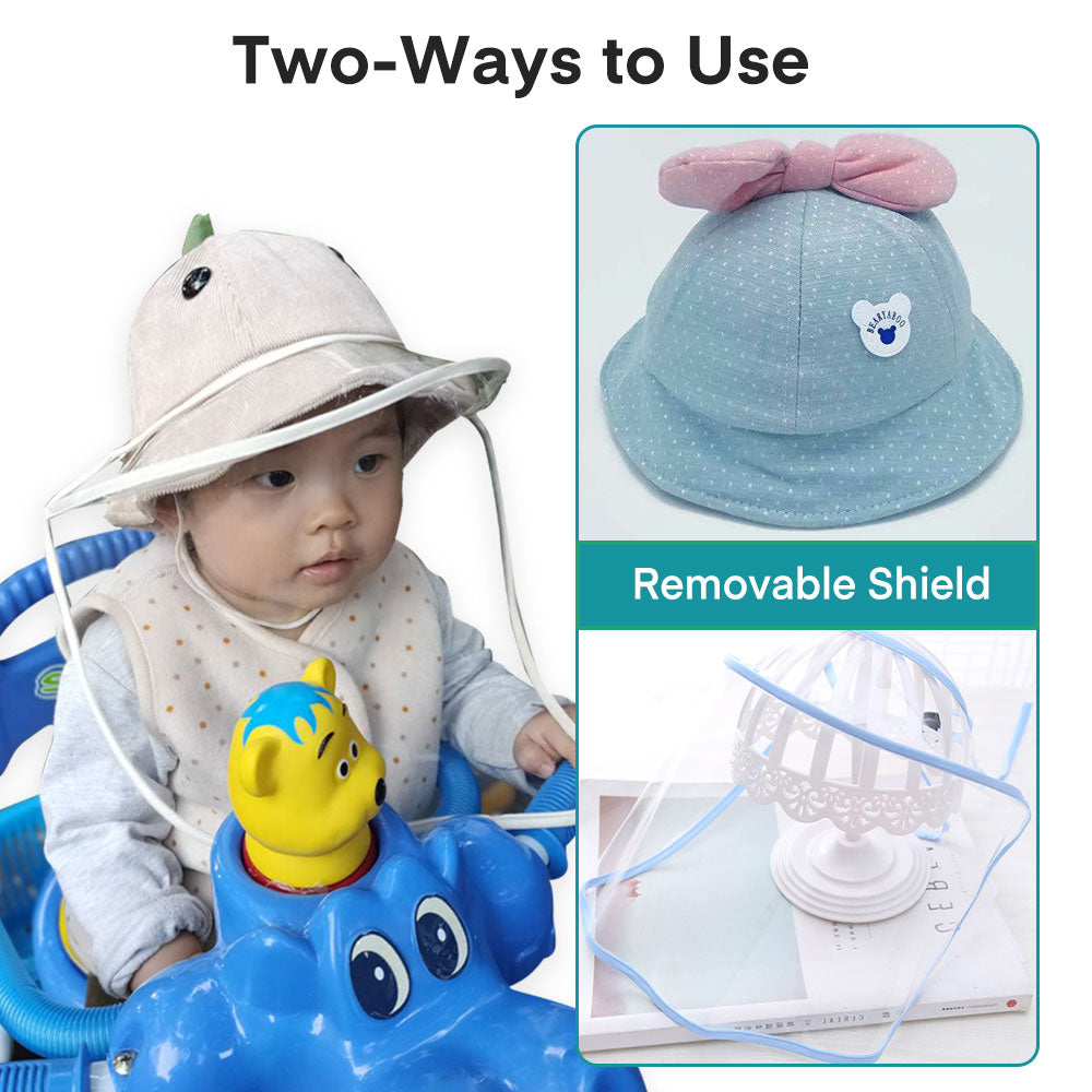 Children's Epidemic Prevention Hat with Bow Knot Shape
