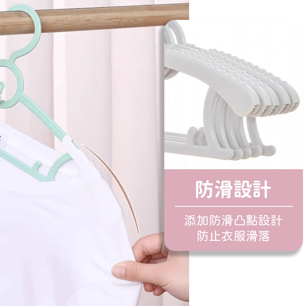 Extendable children's clothes hanger 