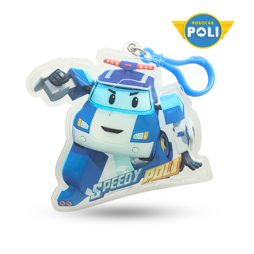 POLI波力_兒童書包姓名吊飾