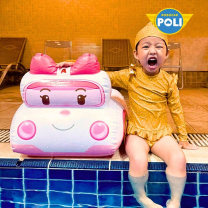 POLI波力兒童造型泳圈 （可拆式遮罩）