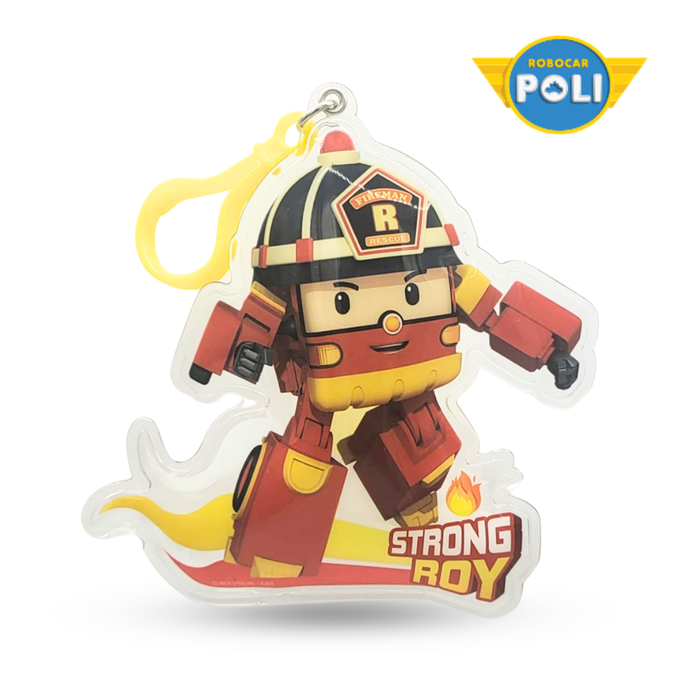 POLI波力_兒童書包姓名吊飾