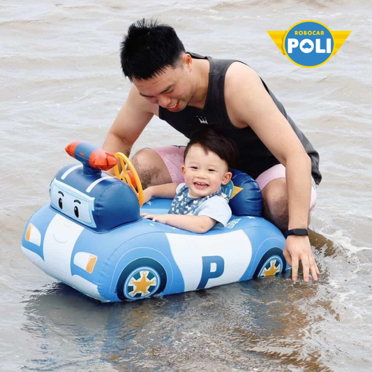 POLI波力兒童造型泳圈 （可拆式遮罩）